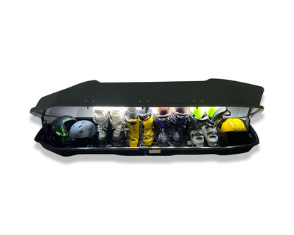 Cargo Carrier, Hard Shell Alpine Edition, Cargo Box, Dual Side Opening, Water Proof Design, No Tools Required, Quick & Easy Install and Uninstall, Compatible with Most Cross Bars.